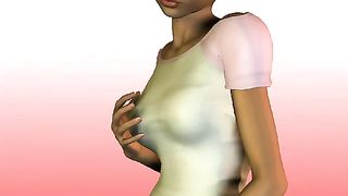 No trousers dickgirl