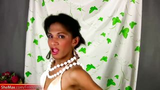 Filipino t-model takes off down rosy sundress and m