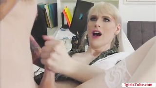 TRANSSEXUAL Lianna rails her Proffesors bigcock