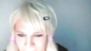 Leo-She-Males.Com - Platinum-Blonde UK Tgirl Displays Her Rosy Backdoor ponytails