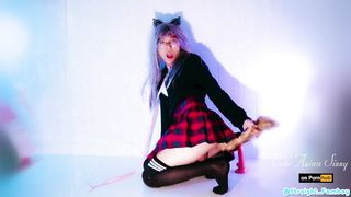 Chinese Sissy Crossdresser Ass-Fuck & Palms Free-For-All Jism