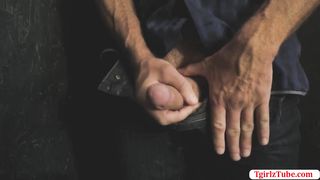 Curley transgirl gets her raw bootie barebacked by store possessor