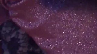 T-Girl smacks her own worthless pipe