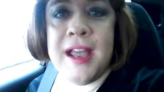 karenbabes real inexperienced geordie tgirl biotch steps out of the van to view for spunk-pump