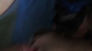 Crossdresser Annabell is face drilled and inhaled