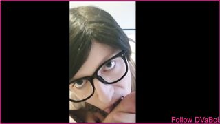 DVaBoi Femboy Sissy Dt Learning to view at the camera