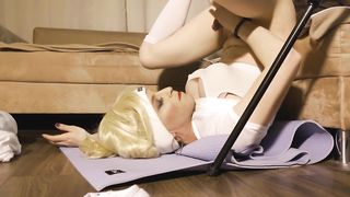 Exercise with protein guzzle