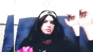 NUN CHRISSIE MASTURBATES AND BLOWS GEYSER