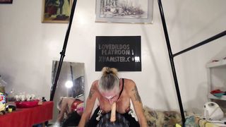 Bobbie luvs deep deep-throating her faux-cocks!