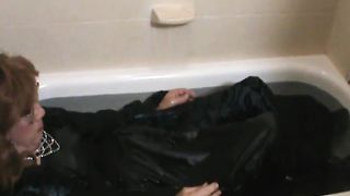 Green Victorian gown