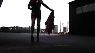 Sissy late night in an dangerous sphere