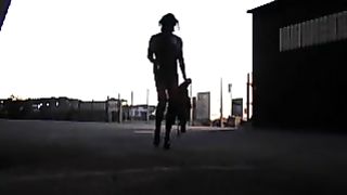 Sissy late night in an dangerous sphere