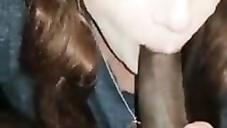 TSDess Fellates BIG BLACK COCK