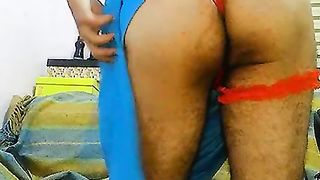 Sasha Damsel Vestido Azul e Calcinha Vermelho 27072020