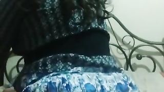 Mature sissy home alone