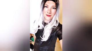 Fantastic Sissy Tramp mesmerized by Father for dressed in dresses