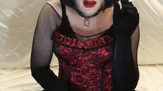 Powerful Make-Up Plumb Plaything SlutDebra Stiff Ravages a ample faux-cock