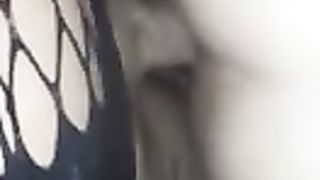 Transgirl poking rump