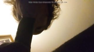 see the BIG BLACK COCK disappear into my mouth