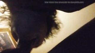 see the BIG BLACK COCK disappear into my mouth