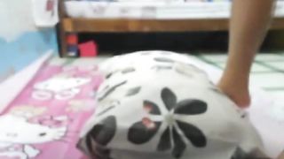 Sumptuous Buxomy T-Model Drains And Gargles Her Huge Dinky