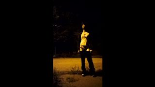 TsRea night public display street walk she-creature transgender princess