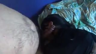 Shemale deepthroating beef whistle 1