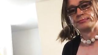 Deep-Throater sissyriann  gets facial cumshot deep facehole