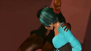 3 DIMENSIONAL t-girl gets poked by her medic