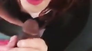 Crossdresser Deep-Throating Adorable Trouser Snake 1