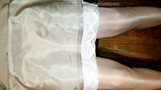 Antique Glide & Office Microskirt Glossy Pantyhose