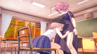 MEGUMI SAKURA HERMAPHRODITISM YUKI TAKEYA GAKKOU GURASHI