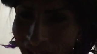 Ladine providing head to a 51 yr elderly boy