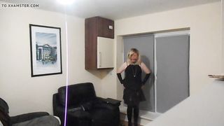 crossdressing in spandex and leather