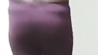 Crosdressing in stretch pants