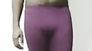 Crosdressing in stretch pants