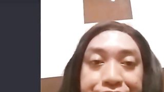 Thai femboy being insatiable on skype Part two