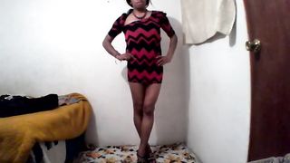 Joselynne Cd 2016 Magnificent Crimson Sundress Lovely Rump And Gams