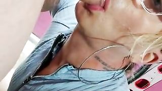 Chantelleslut37 layby guzzle jism and boy jizz on my boobies