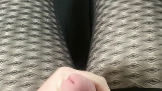 Cuming in tights