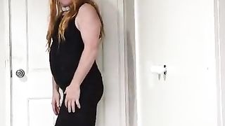 Daisy posing in ebony