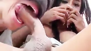 Gets a sultry oral pleasure inwards the Truck in a Public Place