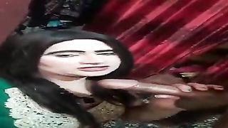 Pakistani CD Kanwal deep-throating a humungous beefstick in this live geyser