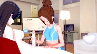 Futa Akemi x Ayaka[dumbbell Nan Kilo Moteru] — 3 DIMENSIONAL ANIME PORN