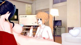 Futa Akeno x Irina[DxD] — THREE DIMENSIONAL ANIME PORN