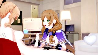 [genshin Impact] Hermaphroditism Jean Boink Lisa(3 dimensional Anime Porn)
