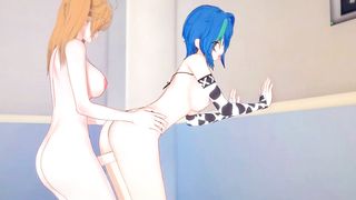 [DxD] Futa Irina x Xenovia(three dimensional Anime Porn)