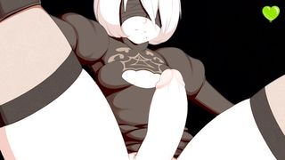 2B's Corruption Anime Porn Jerk Off Instructions (Hermaphroditism, Assplay, Breathplay, Pussy-Smothering, Fellatio, CEI, Sissy Teaching)