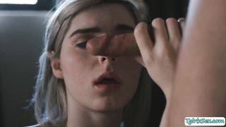 Slender light-haired tbabe Ella Hollywood transsexual on masculine buttfuck activity