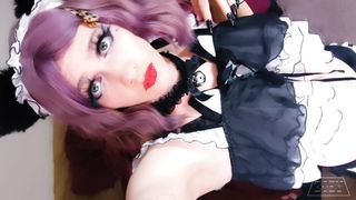 CD Kitty Milksop Toying with Dark-Hued Faux-Cock